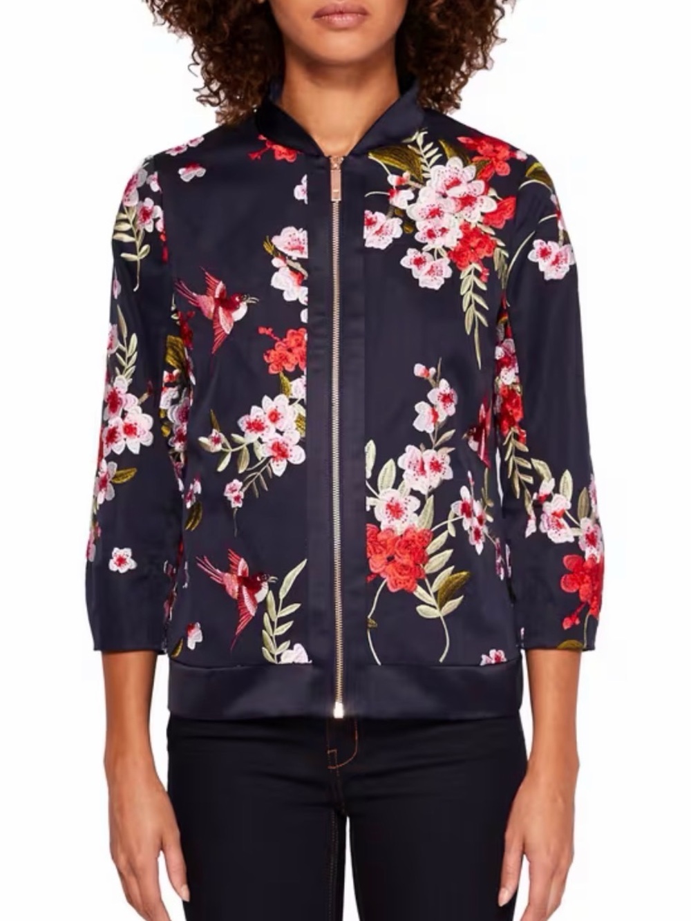 Ted Baker Hemma Blossom Jacquard Bomber Jacket